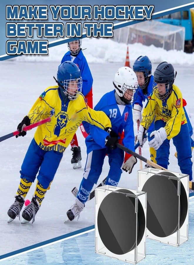 Marsui 48 Pcs Hockey Puck Display Case Cube Acrylic Square Hockey Puck Holder Snap Design Plastic Holder for Displaying, Clear, 3.13 x 3.13 x 1.3 Inches - Image 5